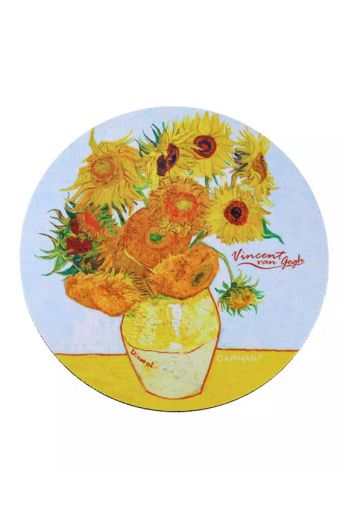 Mouse pad στρογγυλό Van Gogh ''Ηλιοτρόπια'' - Art shop στο diaplasibooks.gr