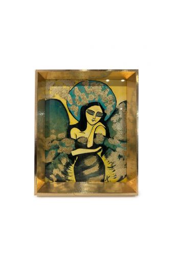 "Θυληκός άγγελος" , ζωγραφική σε κορνίζα - Art shop στο diaplasibooks.gr