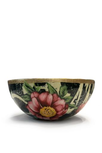 Μπολ σαλατιέρα γυάλινη με ζωγραφική - Art shop στο diaplasibooks.gr