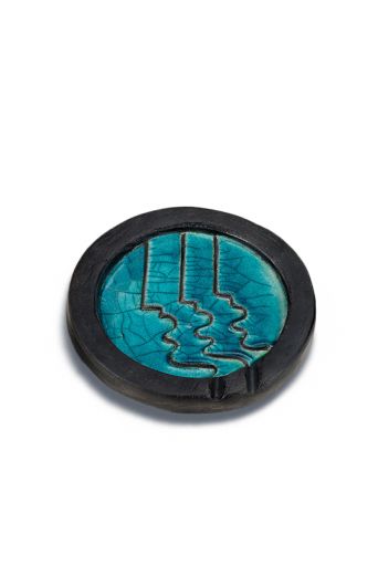 Σταχτοδοχείο "3 Πρόσωπα" raku art - Art shop στο diaplasibooks.gr
