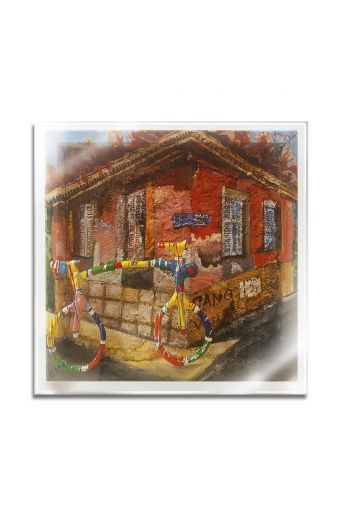Θησείο. Πίνακας του Ανδρέα Ψαράκου - Art shop στο diaplasibooks.gr