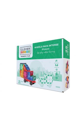 Μαγνητικό σετ με ρόδες 25 τεμαχίων cleverclixx - Παιχνίδια στο diaplasibooks.gr