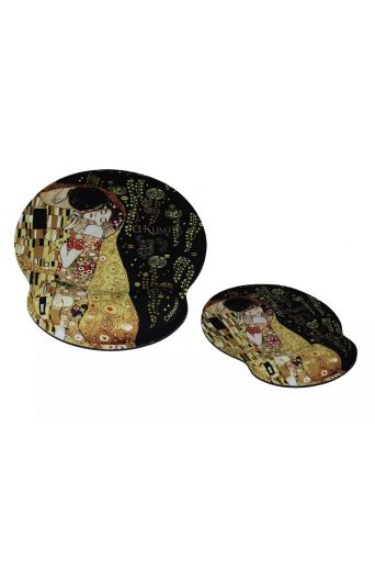 Mouse pad με μαξιλαράκι καρπού  το φιλί Klimt - Art shop στο diaplasibooks.gr