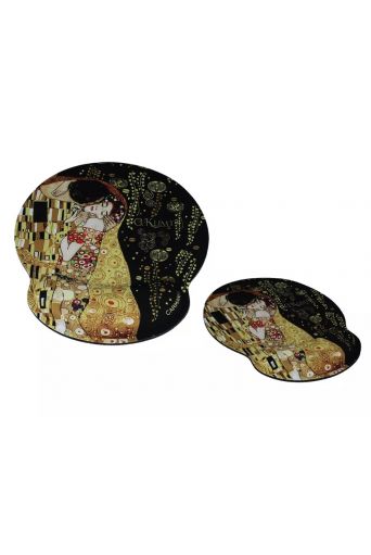 Mouse pad με μαξιλαράκι καρπού  το φιλί Klimt - Art shop στο diaplasibooks.gr