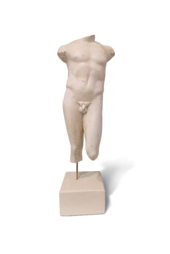 Ανδρικός κορμός μεσαίος , λευκός - Art shop στο diaplasibooks.gr