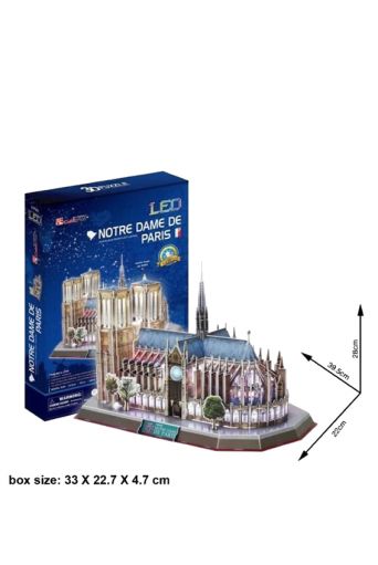 Παζλ 3D Η Παναγία των Παρισίων  149 τεμάχια με Led - Παιδικά παιχνίδια στο diaplasibooks.gr