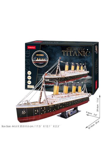 Παζλ 3D Τιτανικός 266 τεμάχια με Led - Παιδικά παιχνίδια στο diaplasibooks.gr