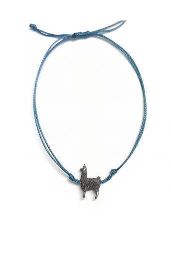 Λάμα - Χειροποίητο βραχιόλι από ασήμι 925 - Art shop στο diaplasibooks.gr