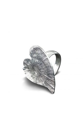 Δαχτυλίδι ασημένιο 925 καρδιά - κοχύλι - Art shop στο diaplasibooks.gr