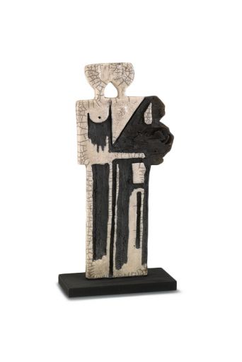 Μικρογλυπτό "Ζευγάρι" raku art - Art shop στο diaplasibooks.gr