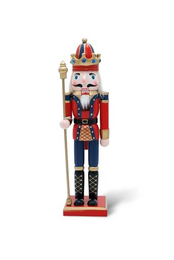 Καρυοθραύστης  ξύλινος κόκκινος-μπλέ  30cm - Art shop στο diaplasibooks.gr