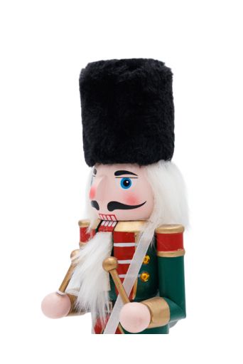 Καρυοθραύστης  ξύλινος  με κόκκινος-πράσινος με τύμπανο 30cm - Art shop στο diaplasibooks.gr