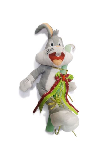 Λαμπάδα με  κουκλάκι  Bugs Bunny - Πασχαλινά στο diaplasibooks.gr