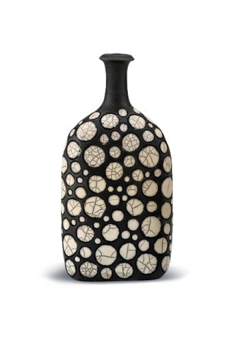 Μπουκάλι πλακέ 23x11cm Raku art - Art shop στο diaplasibooks.gr