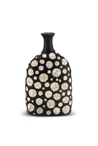 Μπουκάλι πλακέ 23x11cm Raku art - Art shop στο diaplasibooks.gr