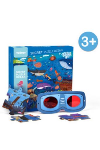 Παζλ Ανακαλύπτω τον ωκεανό με 3D γυαλιά Mideer - Παιδικά παιχνίδια στο diaplasibooks.gr