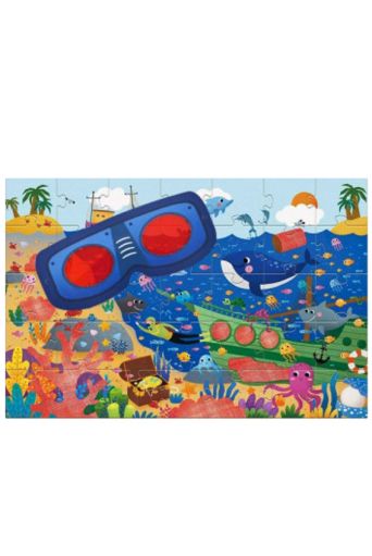 Παζλ Ανακαλύπτω τον ωκεανό με 3D γυαλιά Mideer - Παιδικά παιχνίδια στο diaplasibooks.gr