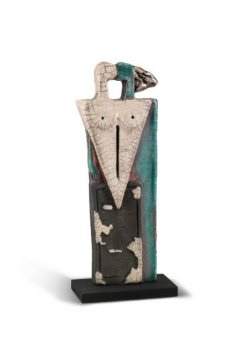 Μικρογλυπτό "Φιλί" raku art - Art shop στο diaplasibooks.gr