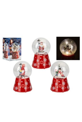 Χιονόμπαλα Χριστουγεννιάτικη με μουσική και φως - Art shop στο diaplasibooks.gr