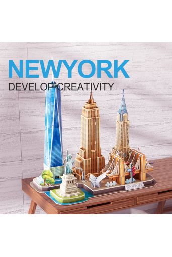 Παζλ 3D Νέα Υόρκη 123 τεμάχια - Παιδικά παιχνίδια στο diaplasibooks.gr