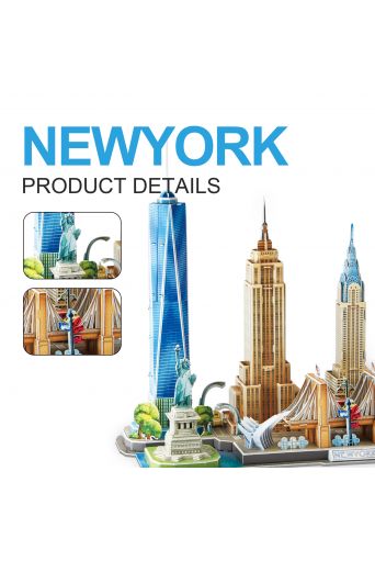 Παζλ 3D Νέα Υόρκη 123 τεμάχια - Παιδικά παιχνίδια στο diaplasibooks.gr