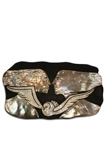 Επιτοίχιο "Αγάπη και Ειρήνη" raku art - Art shop στο diaplasibooks.gr