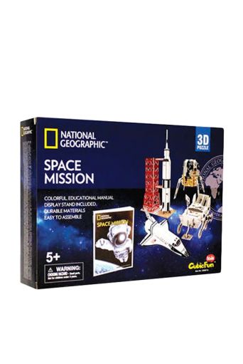 Παζλ 3D Αποστολή στο Διάστημα- National  Geographic 80 τεμάχια - Παιδικά παιχνίδια στο diaplasibooks.gr