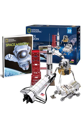 Παζλ 3D Αποστολή στο Διάστημα- National  Geographic 80 τεμάχια - Παιδικά παιχνίδια στο diaplasibooks.gr