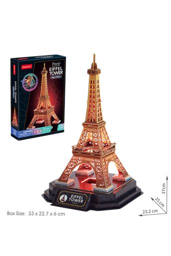 Παζλ 3D Ο Πύργος του Άϊφελ - νύχτα 51 τεμάχια με Led - Παιδικά παιχνίδια στο diaplasibooks.gr