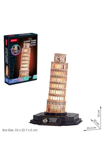 Παζλ 3D Ο Πύργος της Πίζας 42 τεμάχια με Led - Παιδικά παιχνίδια στο diaplasibooks.gr