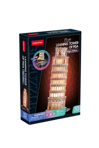 Παζλ 3D Ο Πύργος της Πίζας 42 τεμάχια με Led - Παιδικά παιχνίδια στο diaplasibooks.gr
