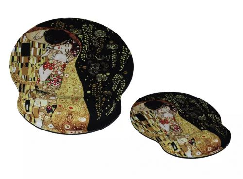 Mouse pad με μαξιλαράκι καρπού  το φιλί Klimt - Art shop στο diaplasibooks.gr