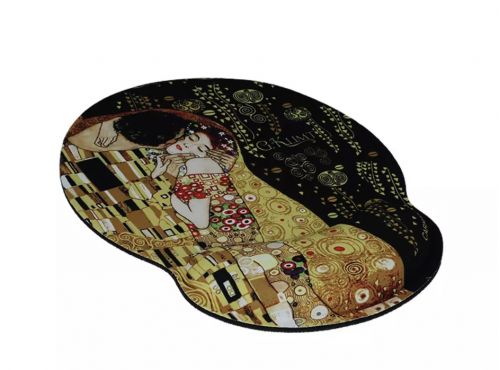 Mouse pad με μαξιλαράκι καρπού  το φιλί Klimt - Art shop στο diaplasibooks.gr