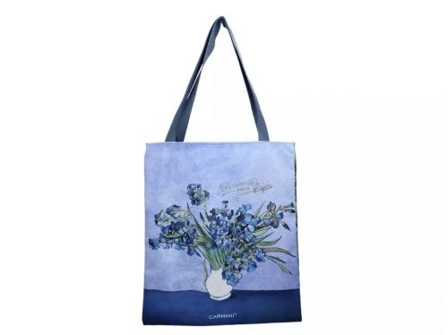 Τσάντα υφασμάτινη αδιαβροχοποιημένη  van Gogh Ίριδες - Art shop στο diaplasibooks.gr