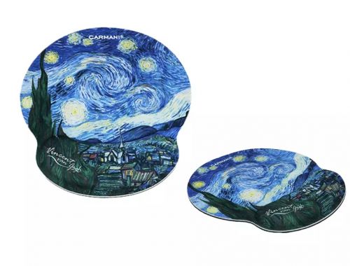 Mouse pad με μαξιλαράκι καρπού Van Gogh ''Έναστρη νύχτα'' - Art shop στο diaplasibooks.gr