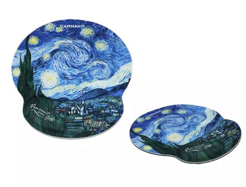 Mouse pad με μαξιλαράκι καρπού Van Gogh ''Έναστρη νύχτα'' - Art shop στο diaplasibooks.gr