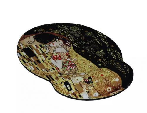 Mouse pad με μαξιλαράκι καρπού  το φιλί Klimt - Art shop στο diaplasibooks.gr