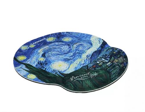 Mouse pad με μαξιλαράκι καρπού Van Gogh ''Έναστρη νύχτα'' - Art shop στο diaplasibooks.gr
