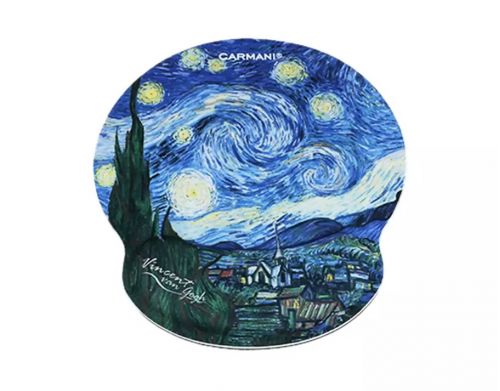 Mouse pad με μαξιλαράκι καρπού Van Gogh ''Έναστρη νύχτα'' - Art shop στο diaplasibooks.gr