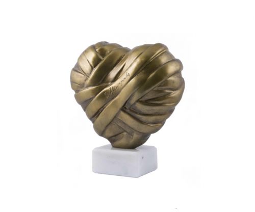 Καρδιά  Love me gold medium  του  Στάθη   Αλεξόπουλου - Art shop στο diaplasibooks.gr