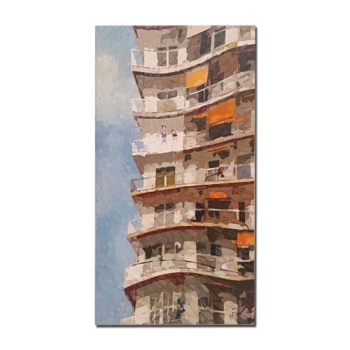Πολυκατοικία έργο της Νατάσας Γκάνα - Art shop στο diaplasibooks.gr