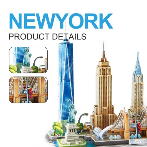 Παζλ 3D Νέα Υόρκη 123 τεμάχια - Παιδικά παιχνίδια στο diaplasibooks.gr