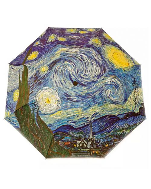 Ομπρέλα σπαστή Van Gogh ''Έναστρη νύχτα'' - Art shop στο diaplasibooks.gr