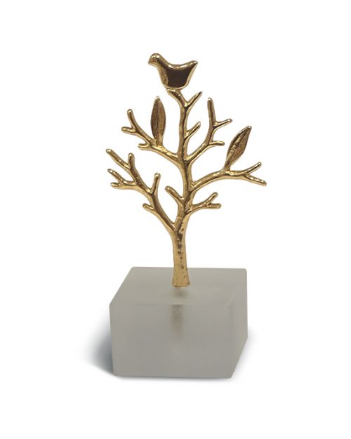 Μικρό δεντράκι με πουλί σε plexi glass 3x3x2cm του Παναγιώτη Τζαφόλια - Art shop στο diaplasibooks.gr