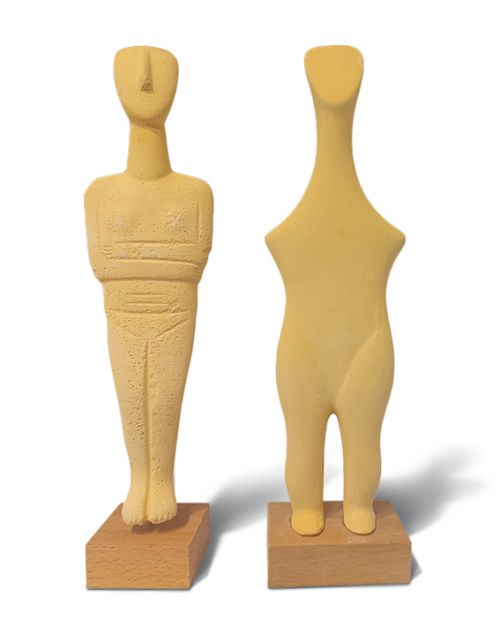 Κυκλαδικά αντίγραφα κίτρινα - Art shop στο diaplasibooks.gr