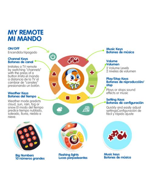 Τηλεκοντρόλ με μελωδίες και ήχους Hola - Παιχνίδια στο diaplasibooks.gr