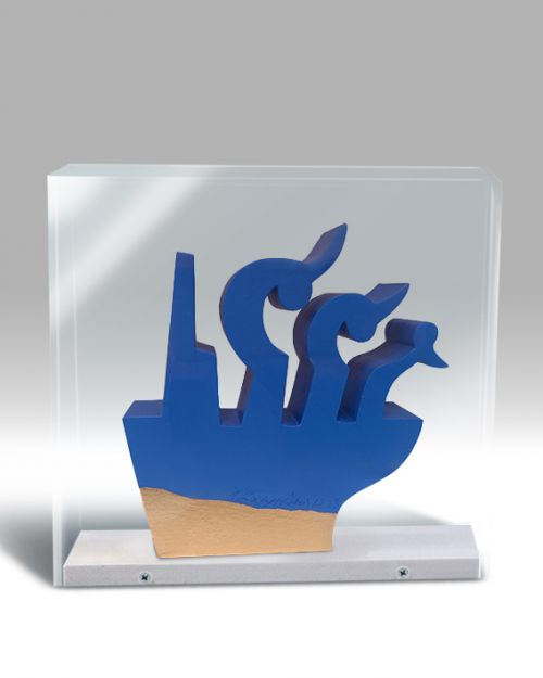 Καράβι σε plexiglass  14cm του Αντώνη Καστρινάκη - Art shop στο diaplasibooks.gr