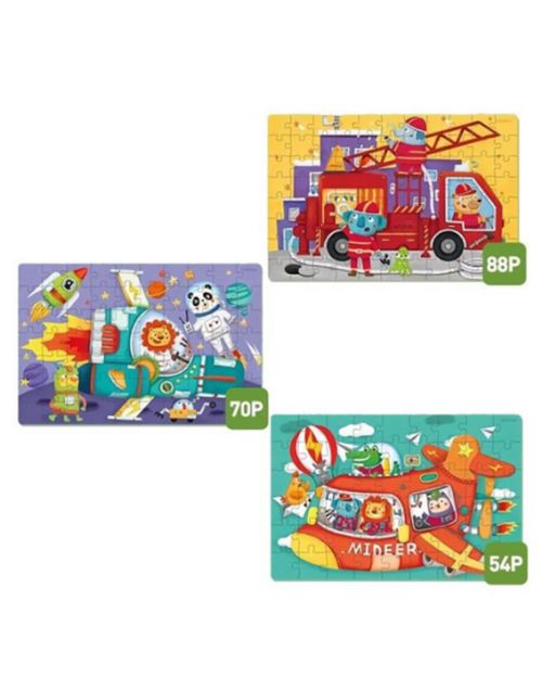 Παζλ Οχήματα Δράσης Mideer - Επίπεδο 4 - Παιδικά παιχνίδια στο diaplasibooks.gr