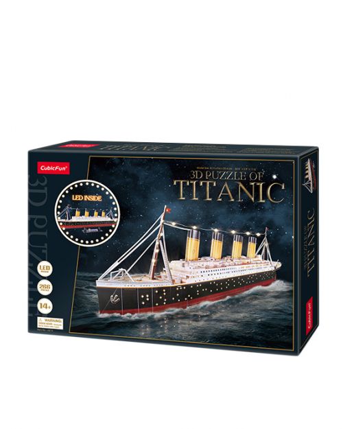 Παζλ 3D Τιτανικός 266 τεμάχια με Led - Παιδικά παιχνίδια στο diaplasibooks.gr
