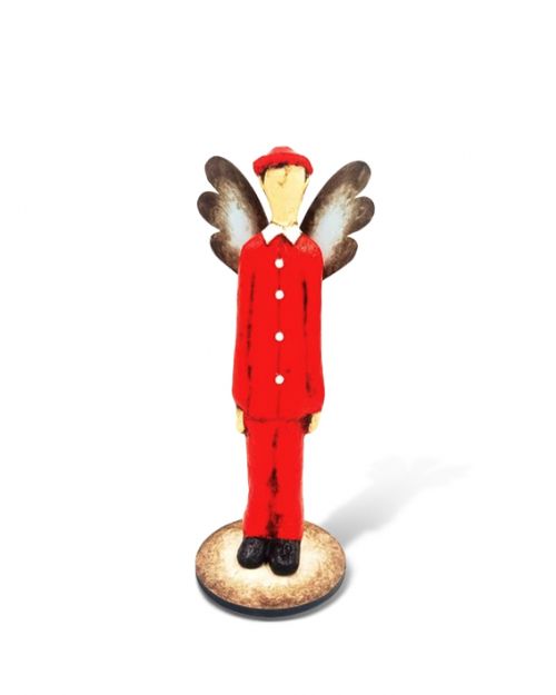 Γλυπτό 'Άγγελος' σε βάση από papier mache - Art shop στο diaplasibooks.gr